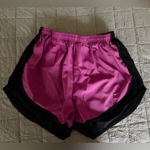 Nike Pink and Black Athletic Shorts